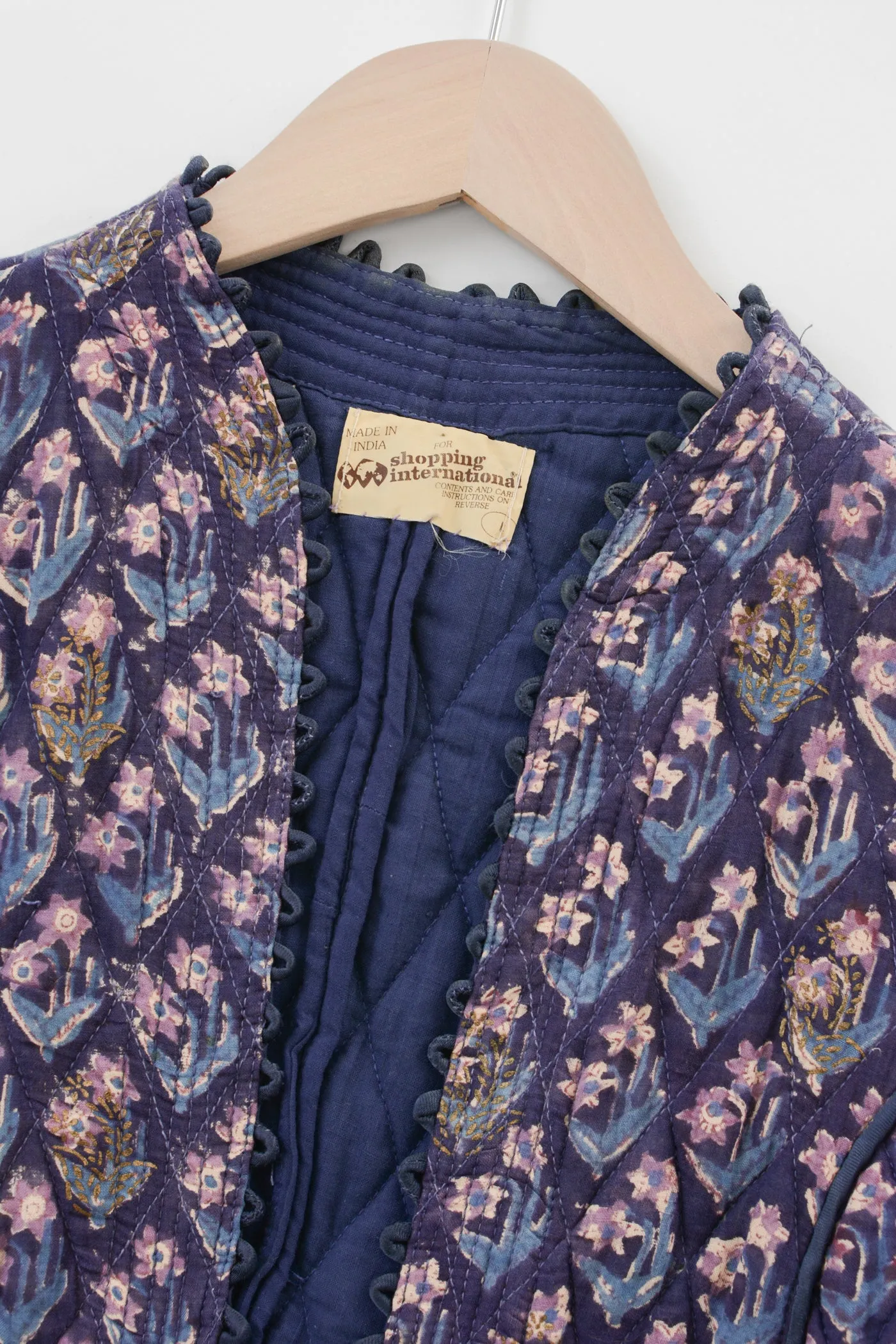 Stunning Indian Cotton Quilted Jacket
