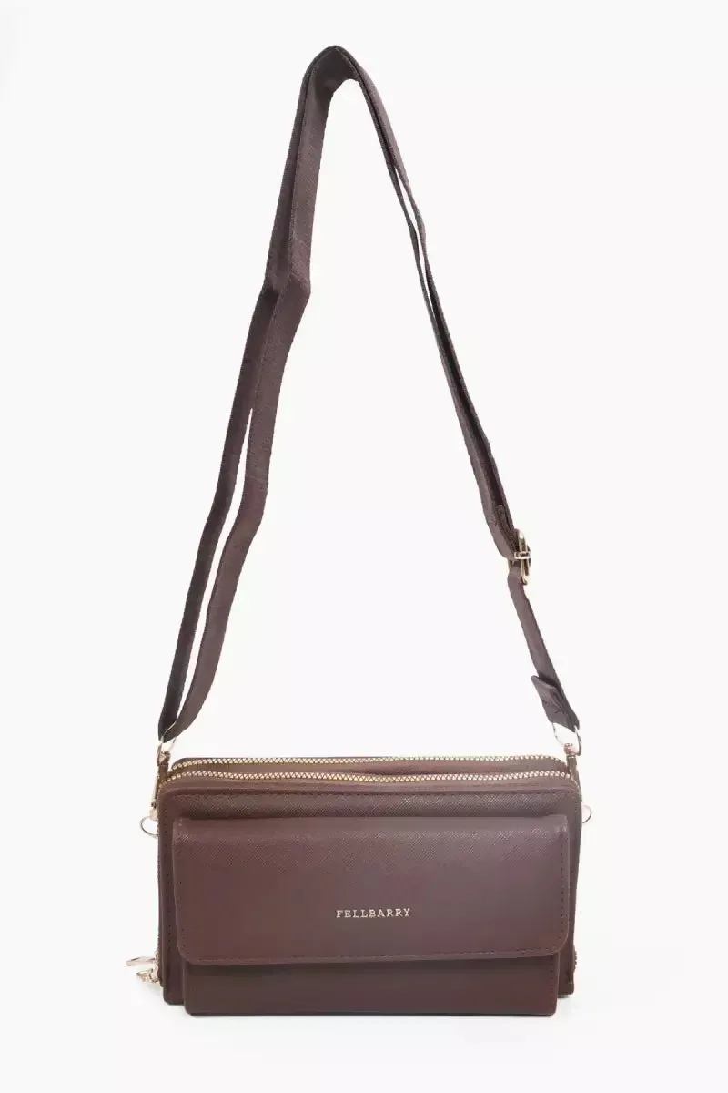 Stylish Sling Bag for Girls & Women - Brown