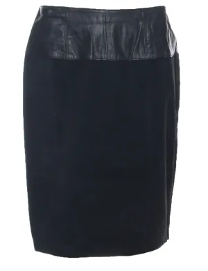 Suede Pencil Skirt - M