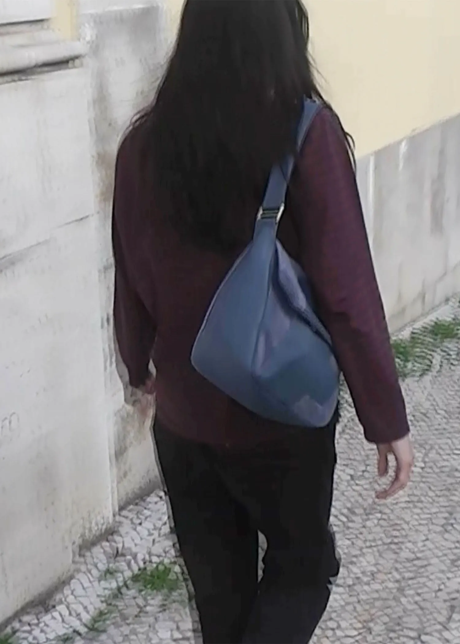 Suede Shoulder Bag - Smoke