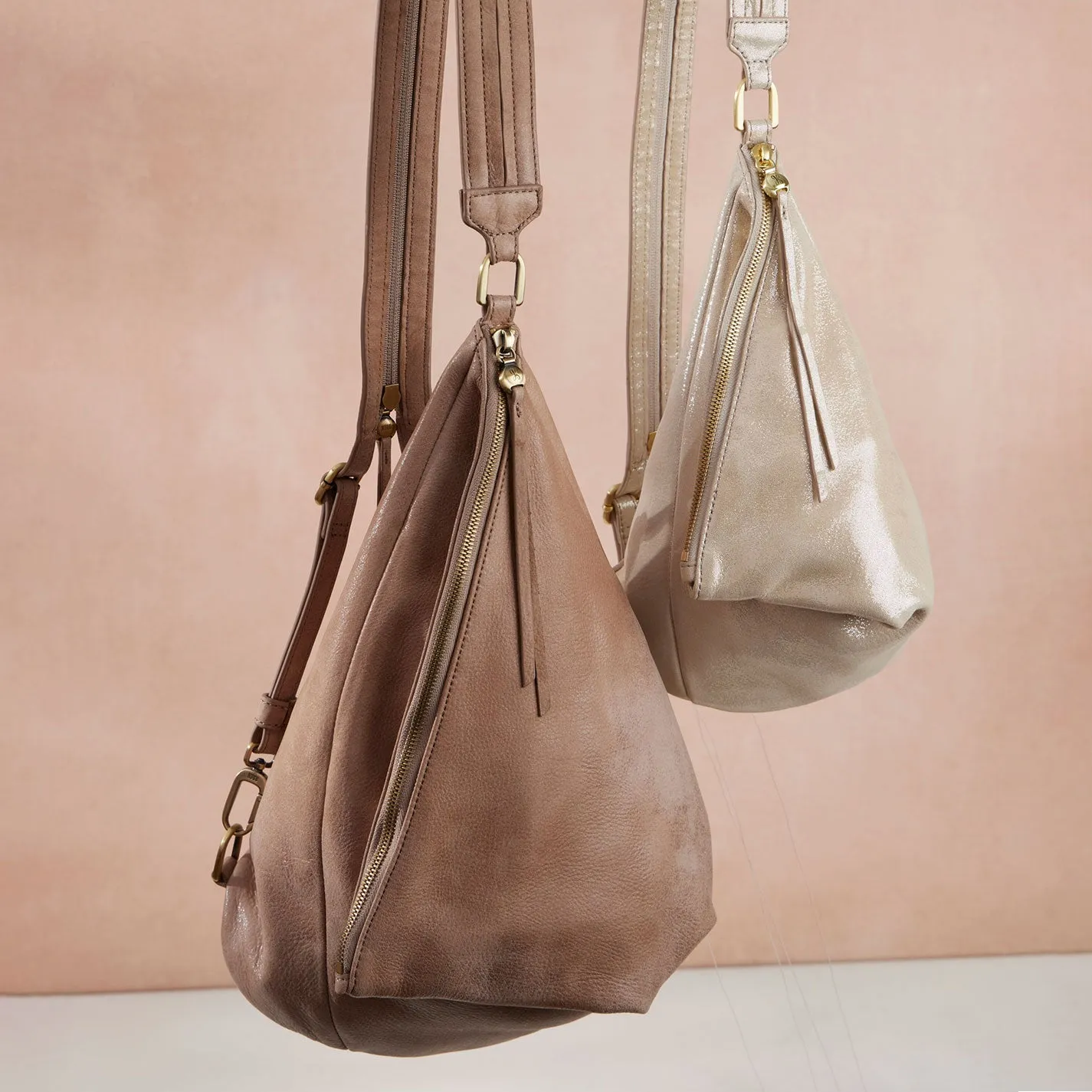 Sway Convertible Sling In Buffed Leather - Hazel