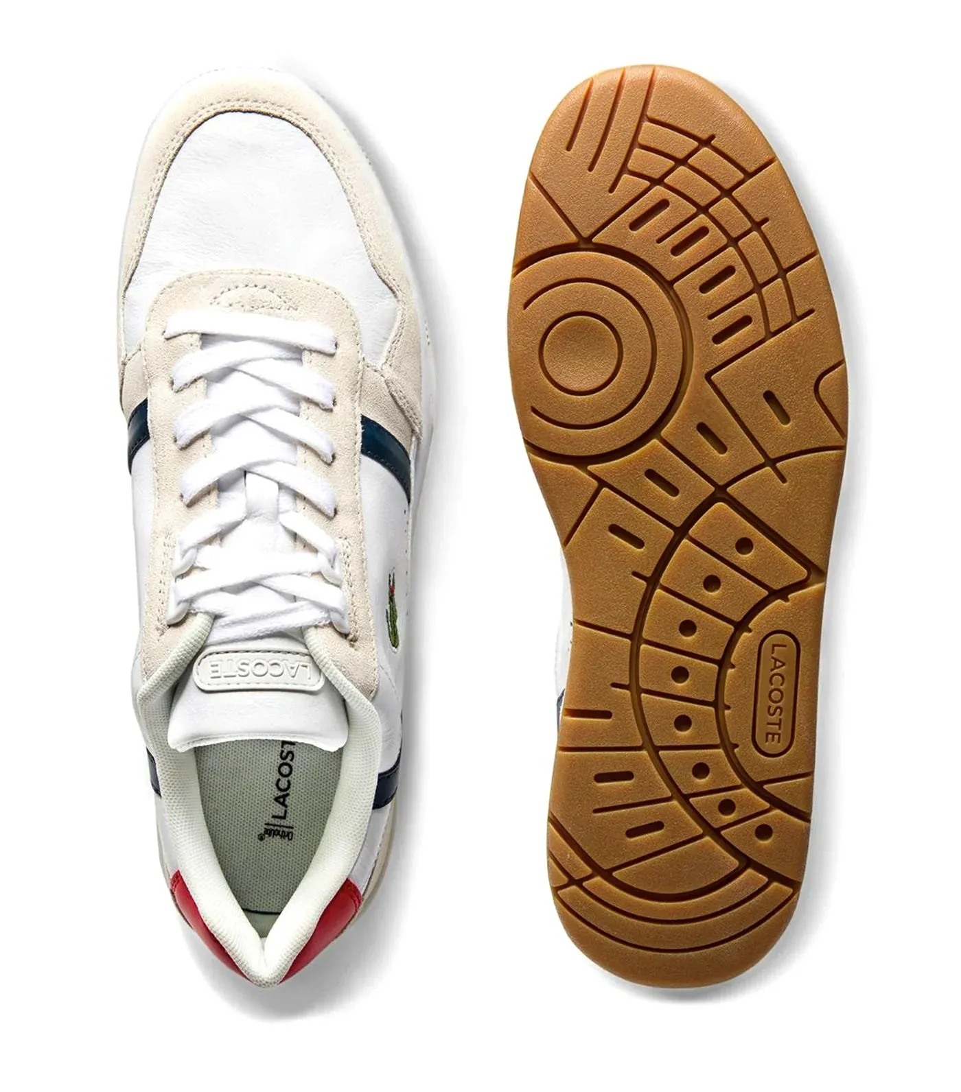 T-Clip 0120 Leather Sneakers White/Navy/Red