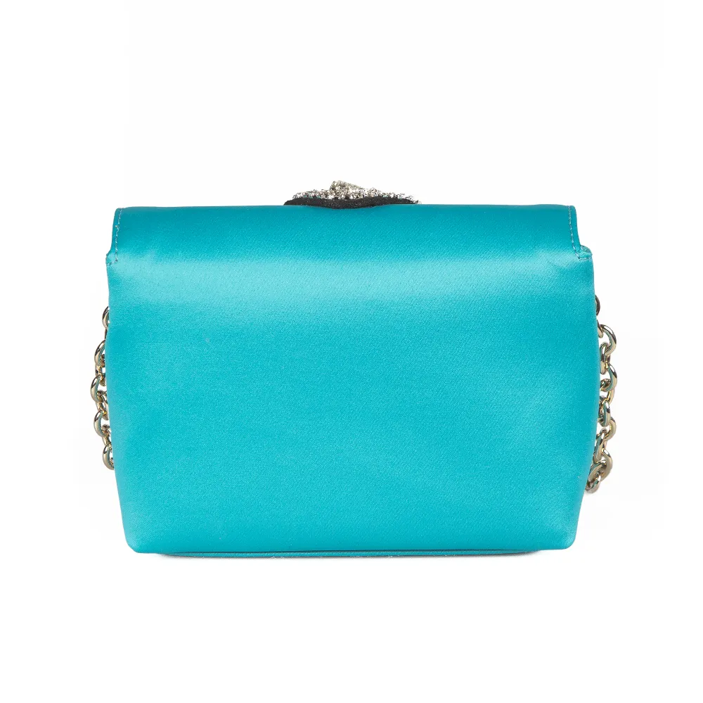 Tassel Embriodered Clutch With A Sling