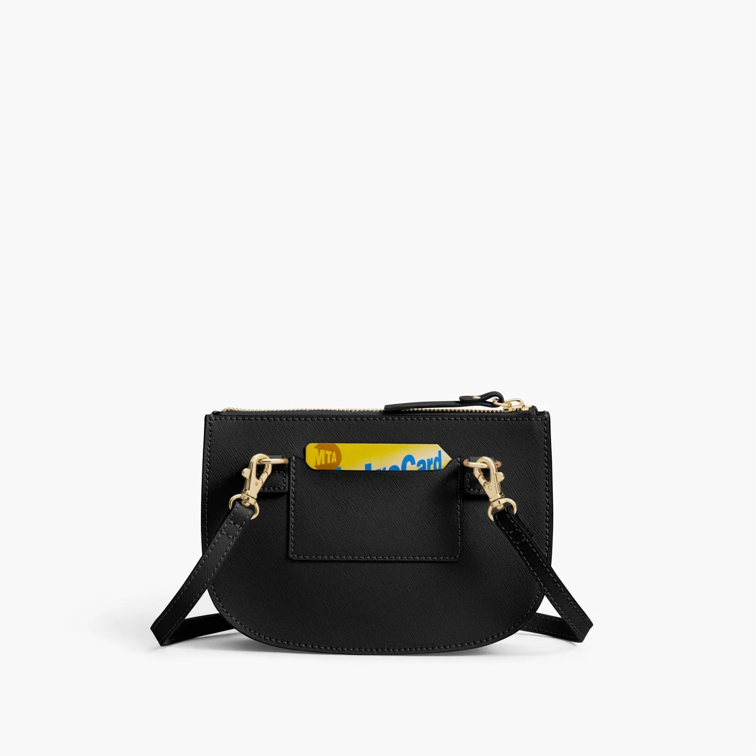 The Waverley 2 - Saffiano Leather - Black / Gold / Grey