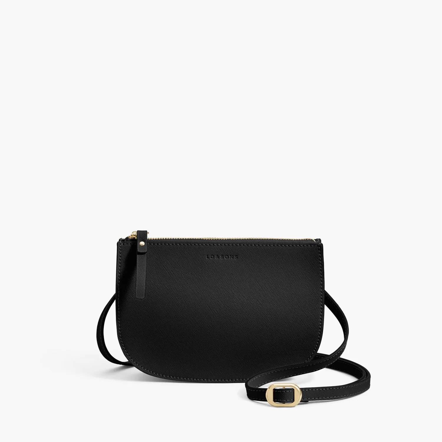 The Waverley 2 - Saffiano Leather - Black / Gold / Grey