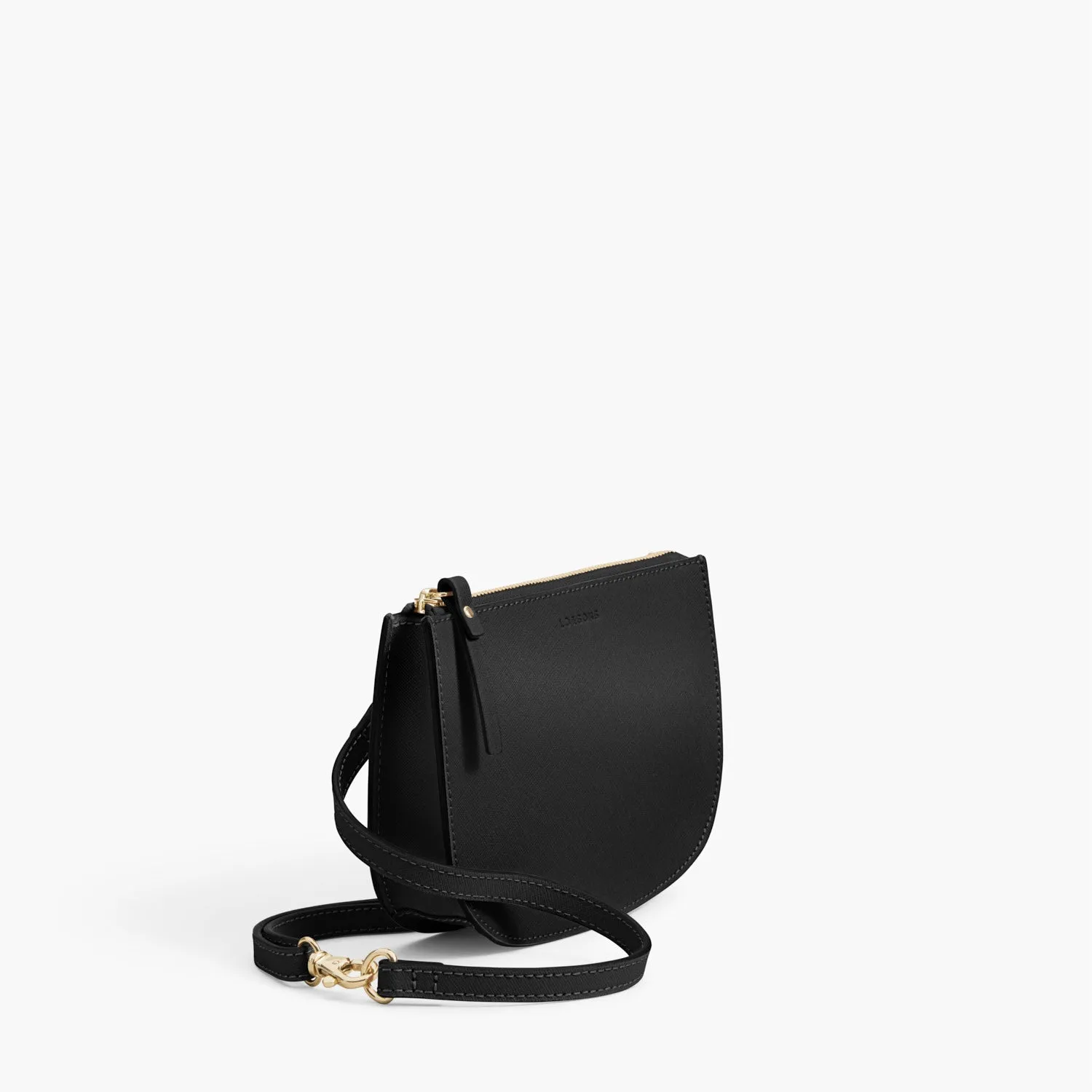 The Waverley 2 - Saffiano Leather - Black / Gold / Grey
