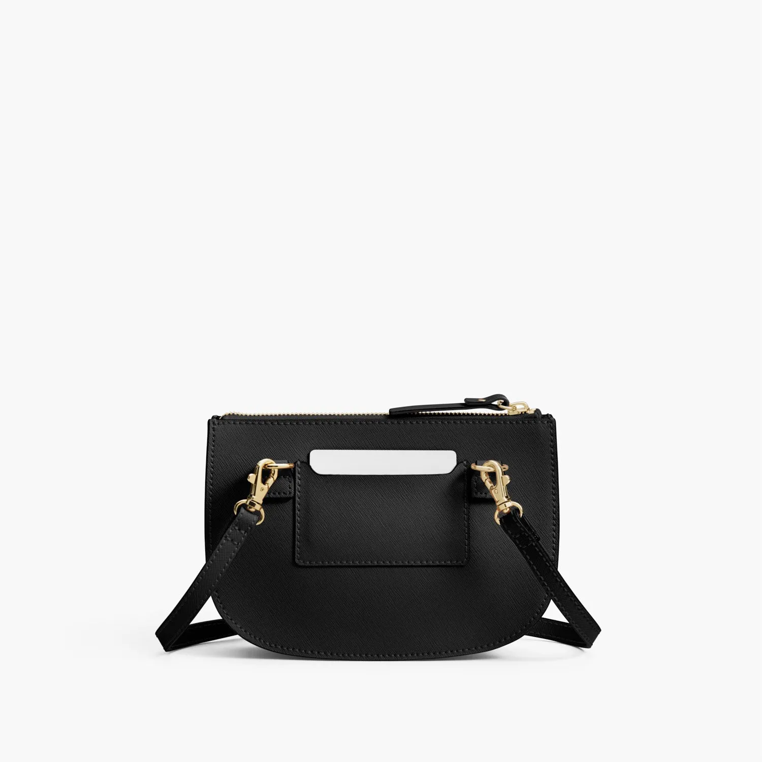 The Waverley 2 - Saffiano Leather - Black / Gold / Grey