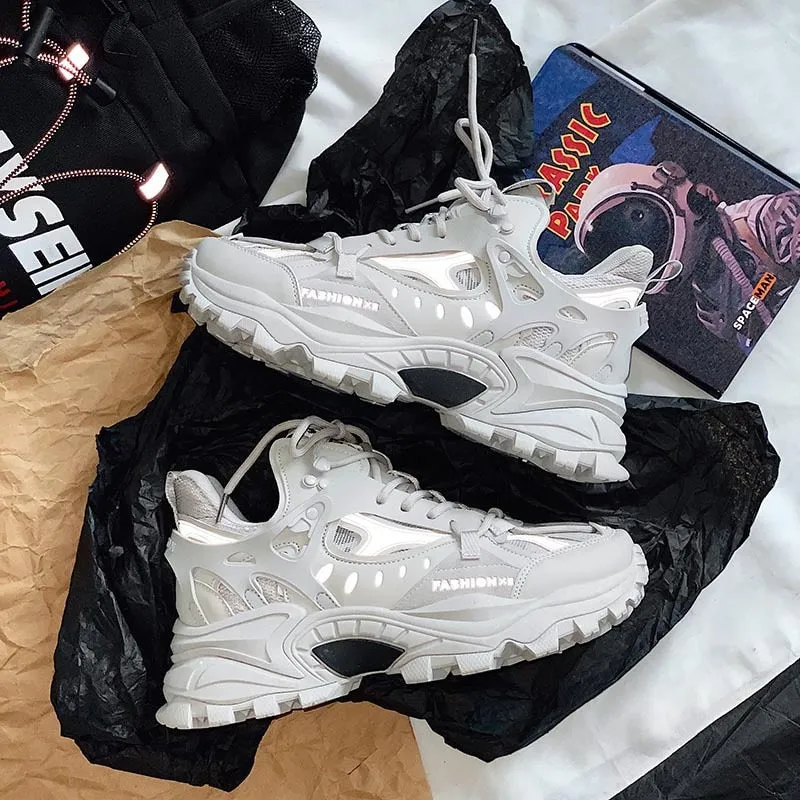 Thick Sole Height Increasing Dad Shoe Men Sneakers