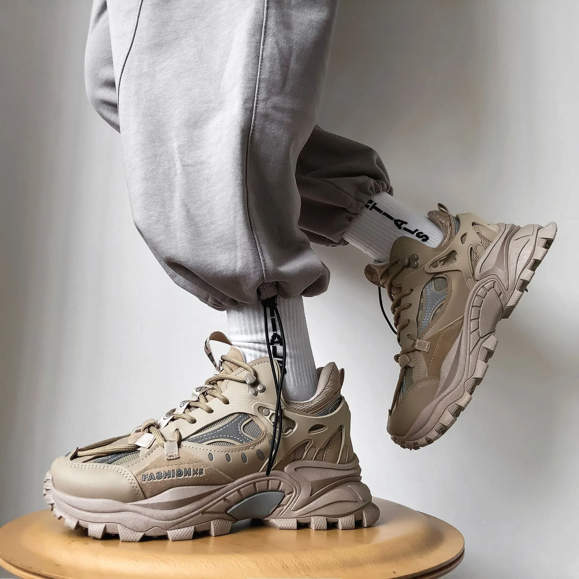Thick Sole Height Increasing Dad Shoe Men Sneakers