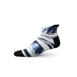 Tie Dye Stripe Tab Socks