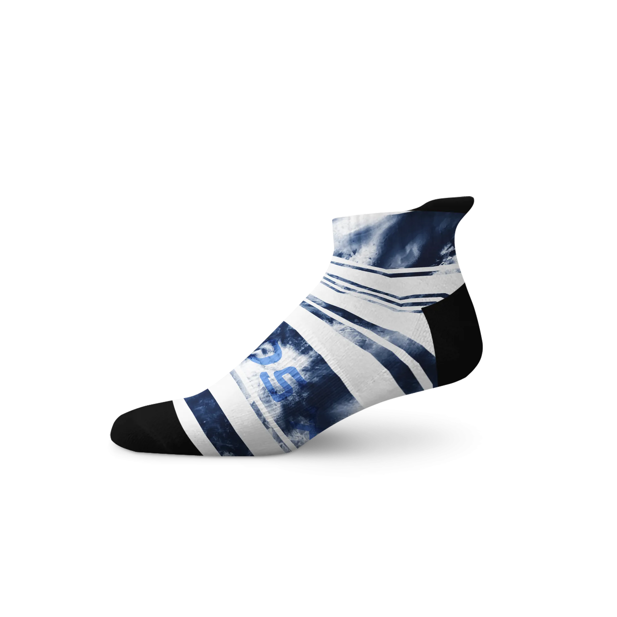 Tie Dye Stripe Tab Socks
