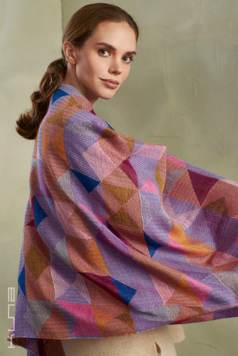 Tinsel Baby Alpaca and Silk Shawl