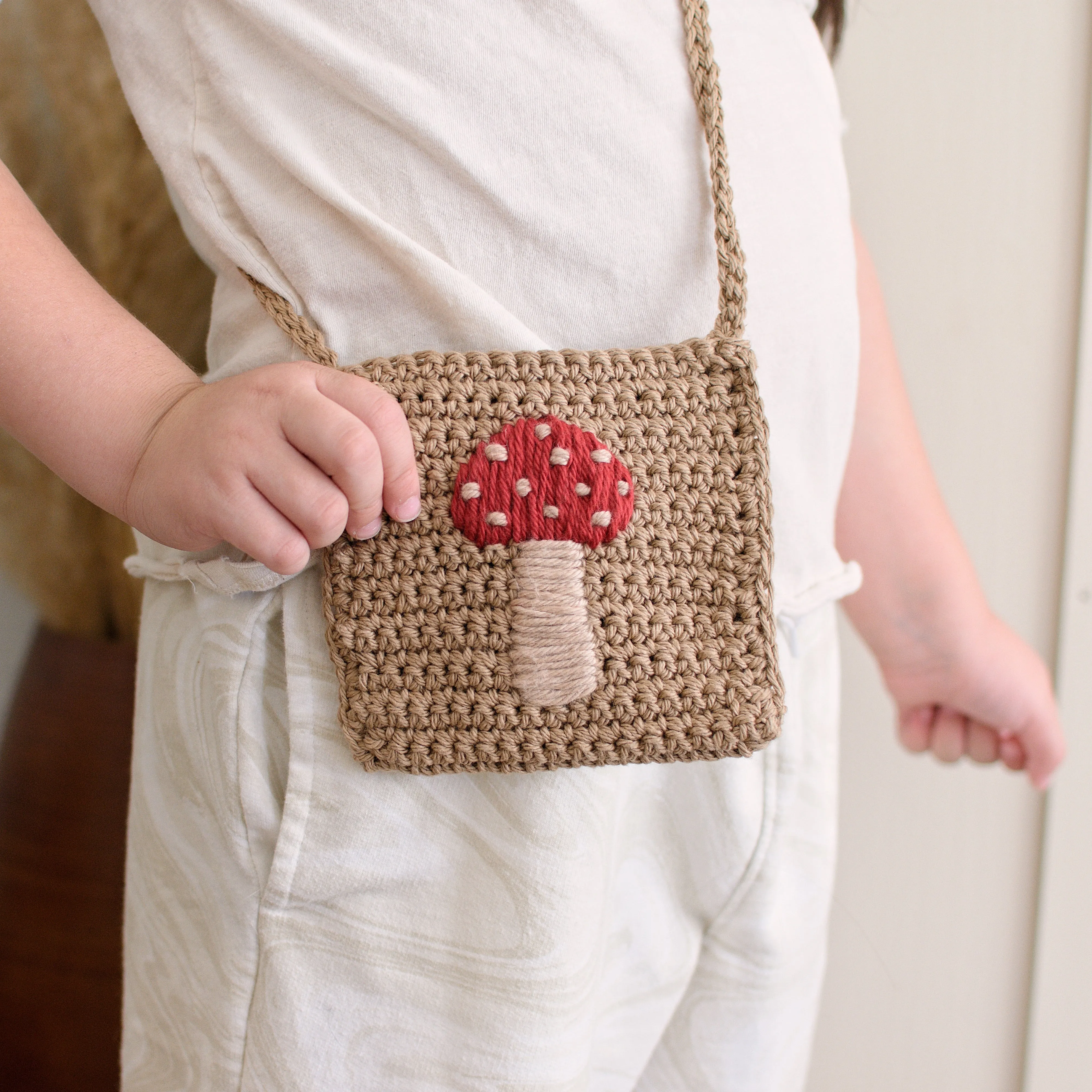 Toadstool Crochet Crossbody Bag (SAMPLE SALE)
