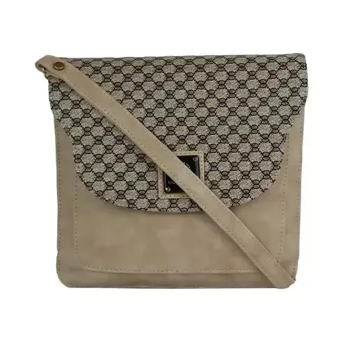 Trendy Grey Women's Sling Bag – Travel-Ready & Stylish (Beige)