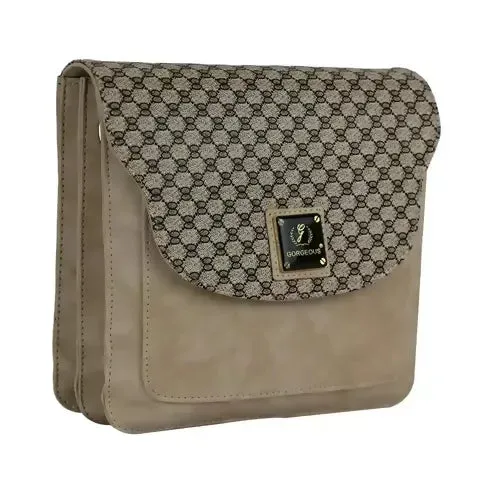 Trendy Grey Women's Sling Bag – Travel-Ready & Stylish (Beige)