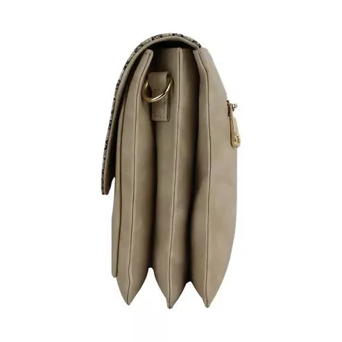 Trendy Grey Women's Sling Bag – Travel-Ready & Stylish (Beige)