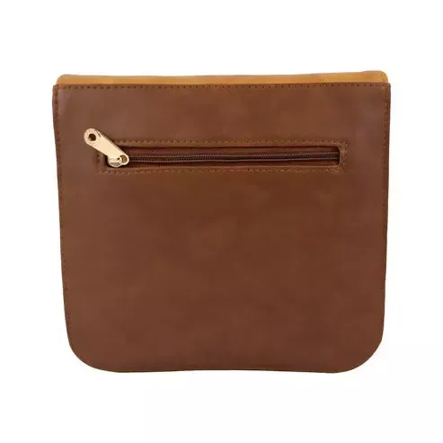 Trendy Grey Women's Sling Bag – Travel-Ready & Stylish (Brown / Beige)