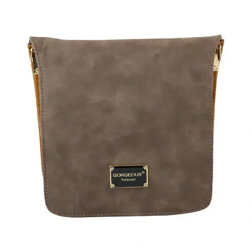 Trendy Grey Women's Sling Bag – Travel-Ready & Stylish (Brown / Beige)