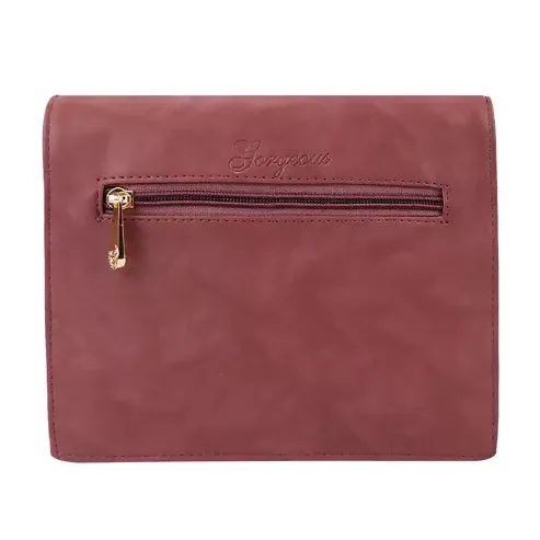Trendy Women's Sling Bag with comfort (Pink Beige)