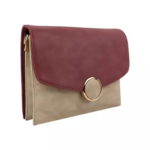 Trendy Women's Sling Bag with comfort (Pink Beige)