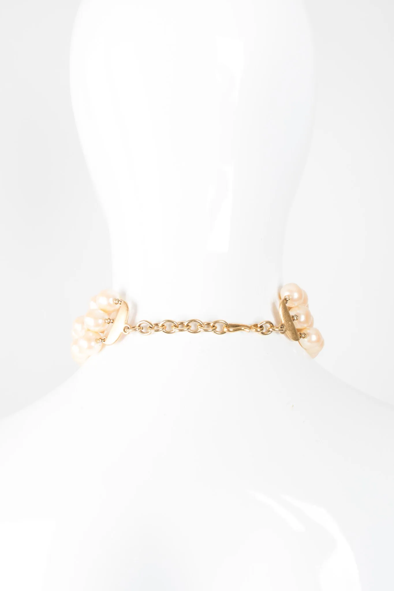 Triple Strand Pearl Choker