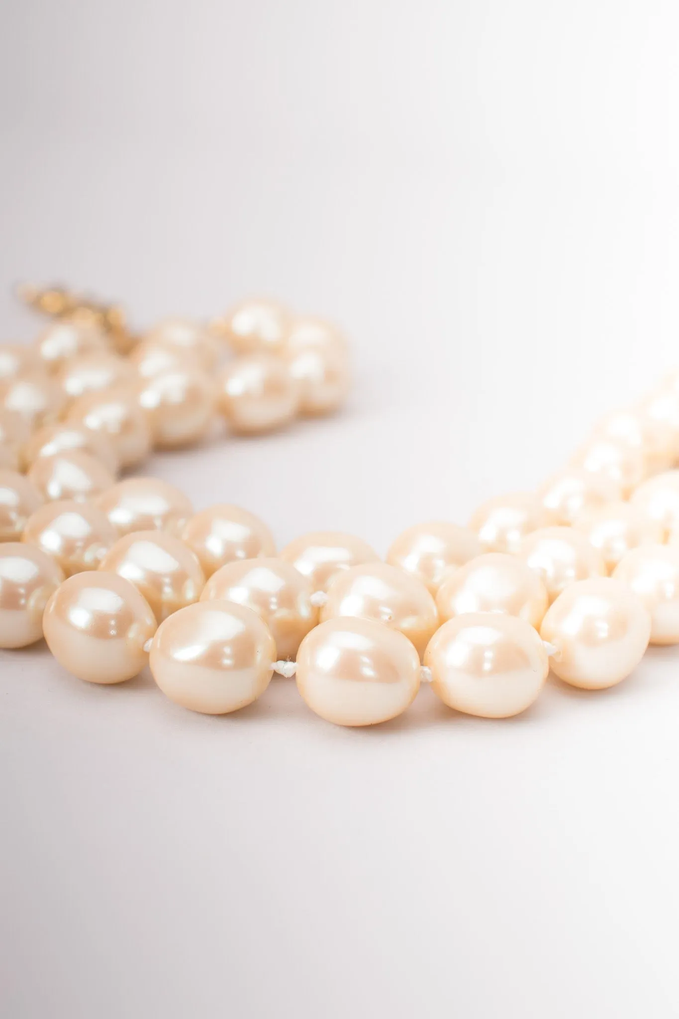 Triple Strand Pearl Choker