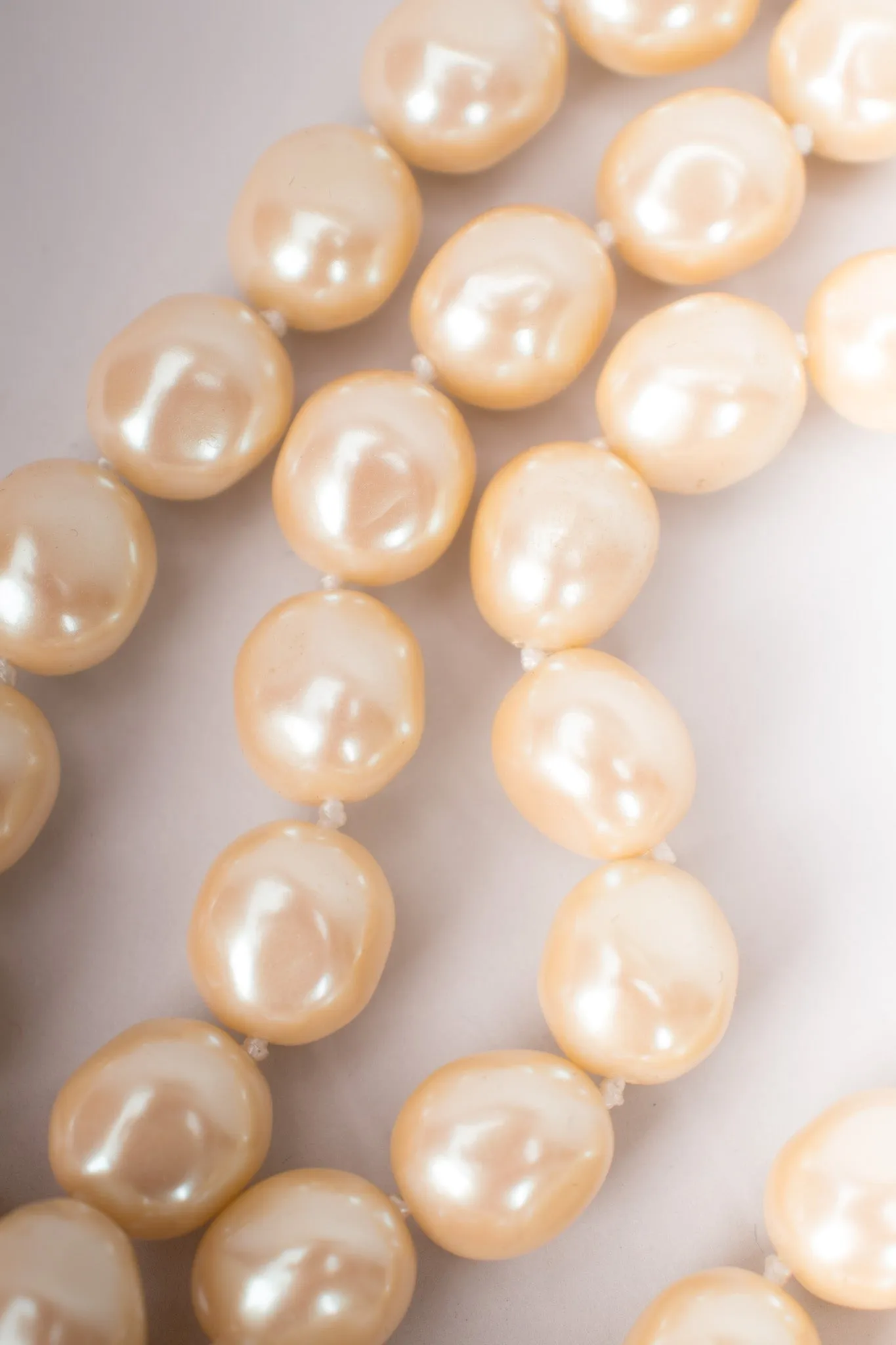 Triple Strand Pearl Choker