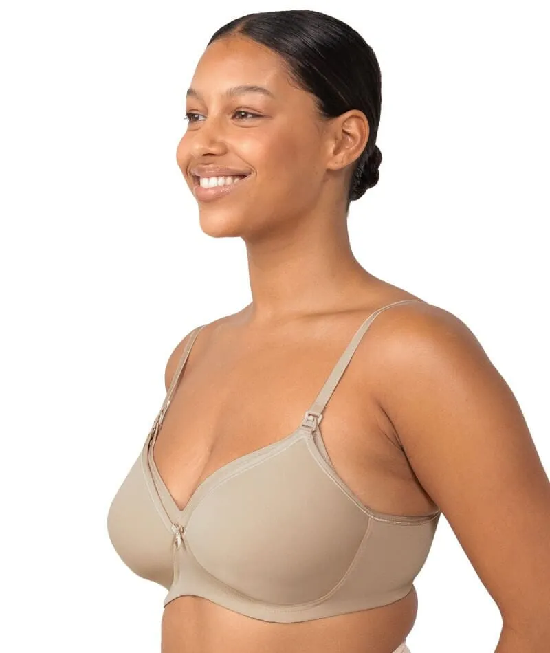 Triumph Mamabel Smooth Wire-free Maternity Bra 2 Pack - Black/Nude