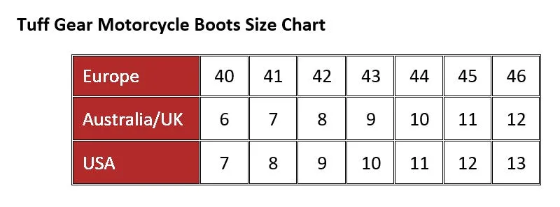 Tuff Gear Motorcycle Waterproof Sport Touring Racing Boots Nexigen