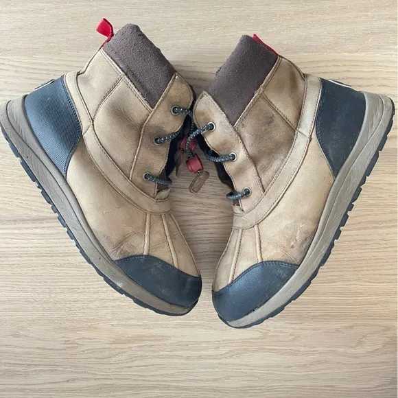 UGG Turlock Waterproof Leather Weather Snow Boot Big Kids Size 6 brown winter