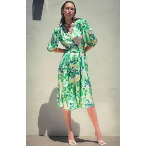 Vala Dress Paisley Green