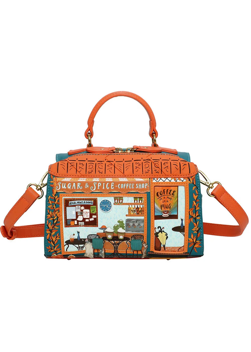 Vendula London Sugar and Spice Coffee Shop Hollis Bag
