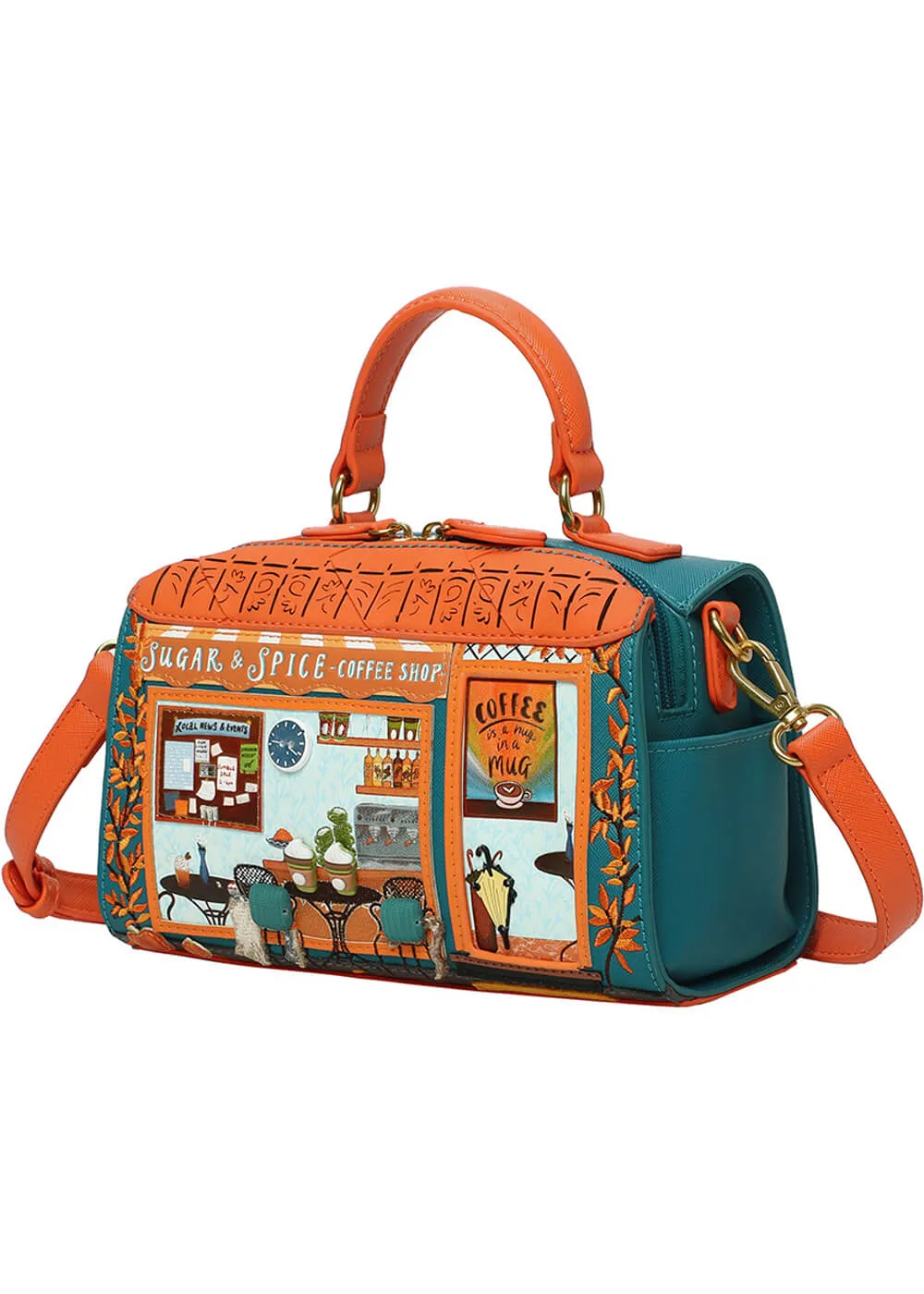 Vendula London Sugar and Spice Coffee Shop Hollis Bag