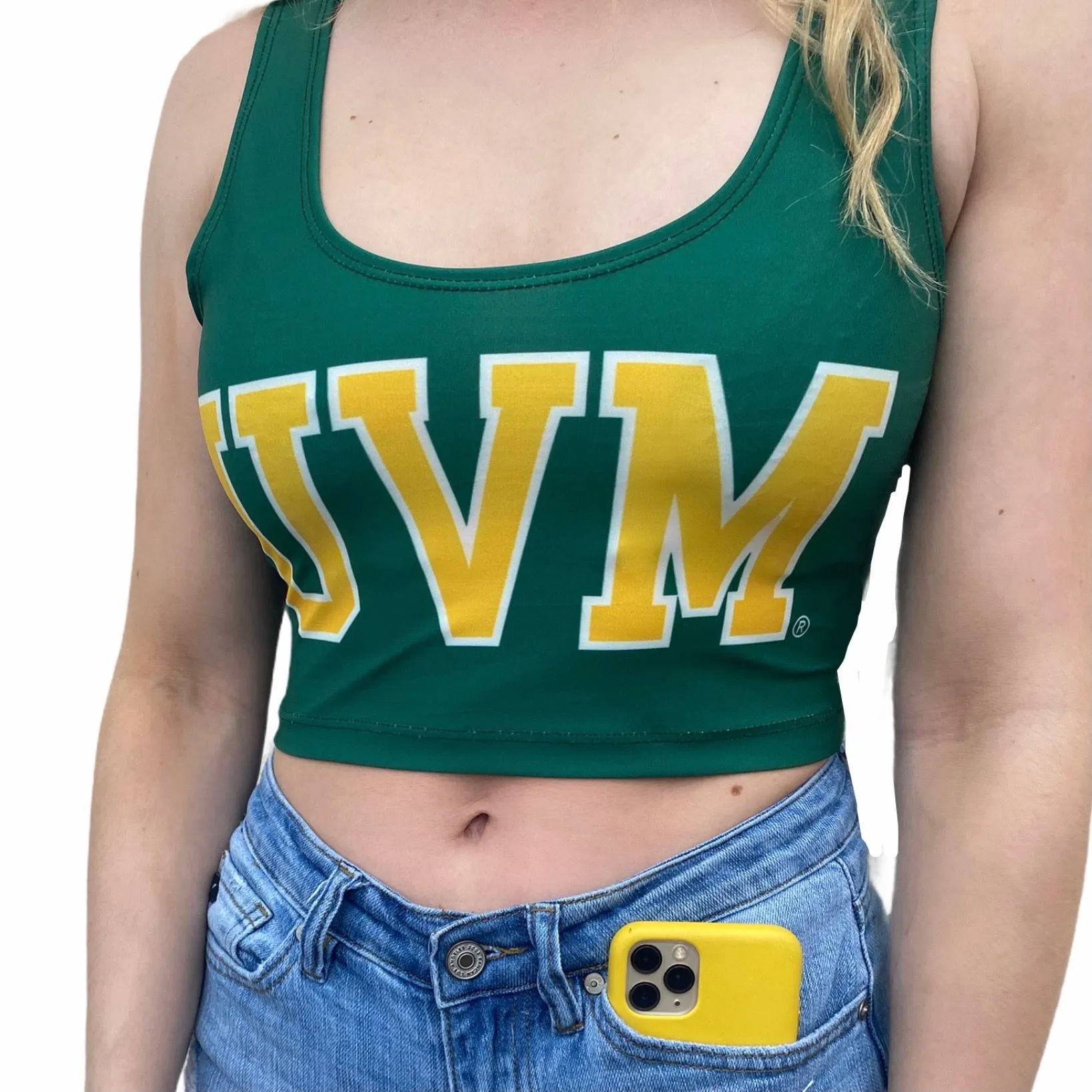 Vermont Green Crop Tank Top