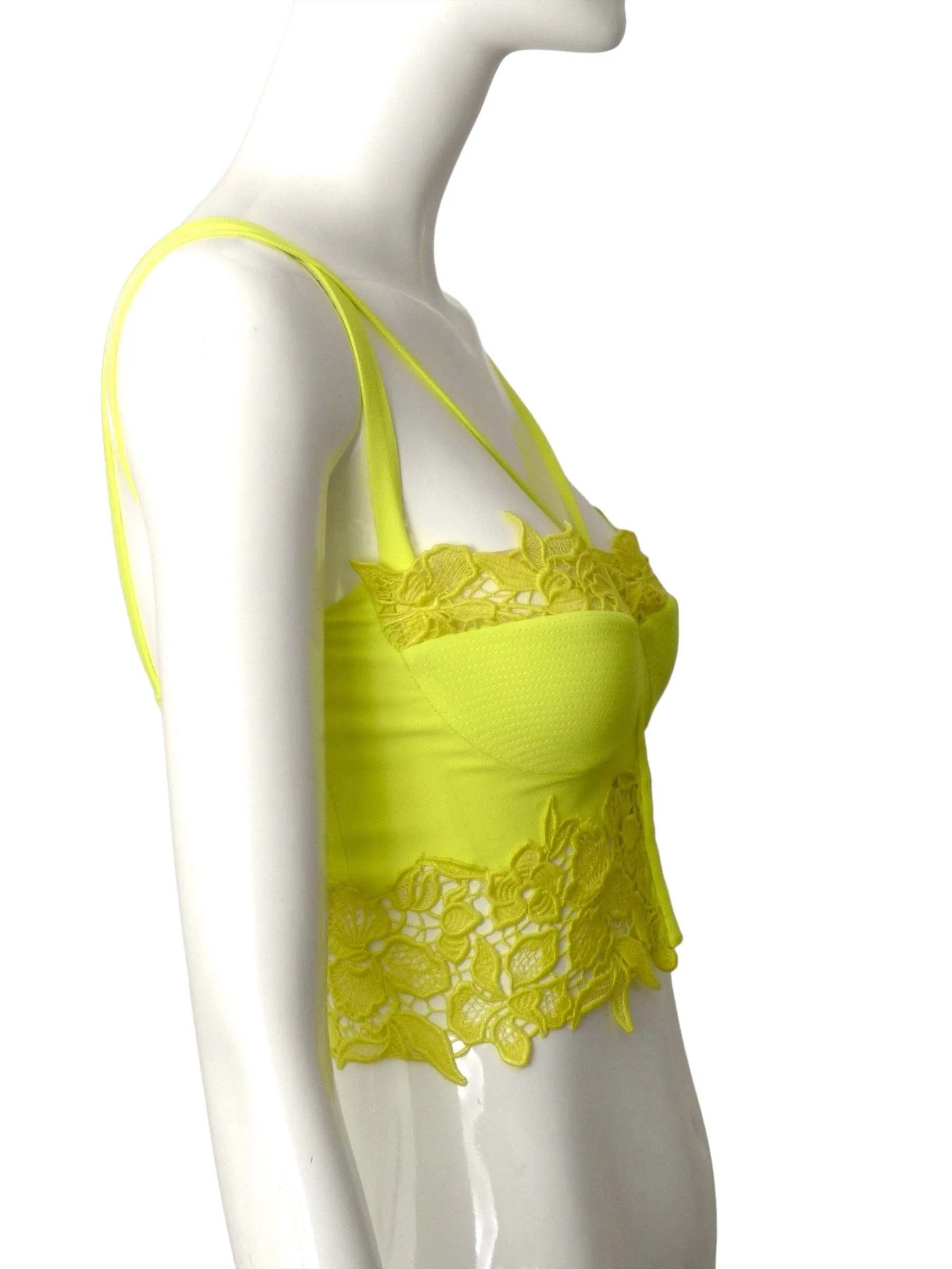 VERSACE- NWT 2023 Crepe & Lace Bustier, Size-2