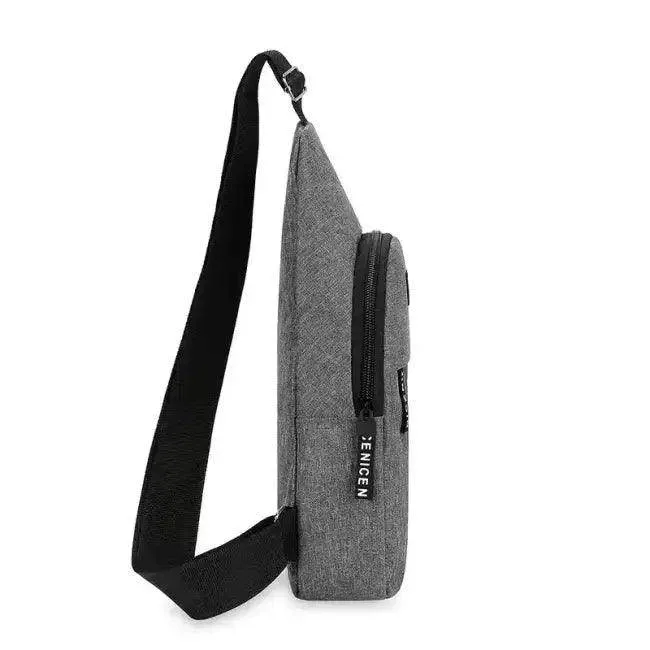 Versatile Gray and Black Sling Bags for Men’s Crossbody Fashion