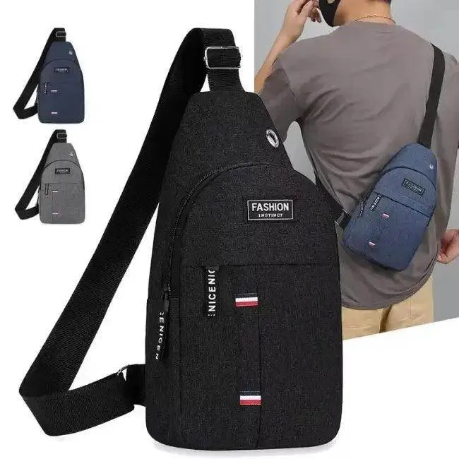 Versatile Gray and Black Sling Bags for Men’s Crossbody Fashion