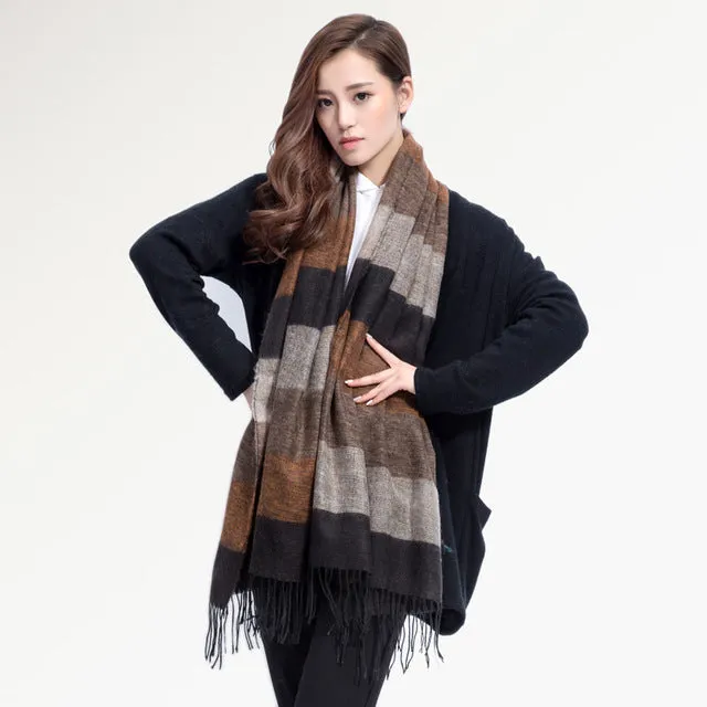 [VIANOSI] Fashion Brand Winter Scarf Women Designer Pashmina Shawls and Scarves Soft Foulard Bufandas VS063