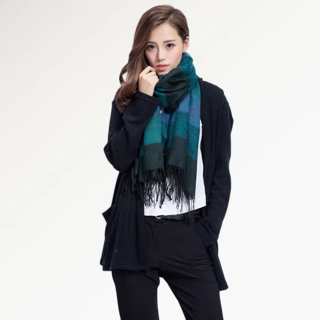 [VIANOSI] Fashion Brand Winter Scarf Women Designer Pashmina Shawls and Scarves Soft Foulard Bufandas VS063