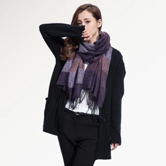 [VIANOSI] Fashion Brand Winter Scarf Women Designer Pashmina Shawls and Scarves Soft Foulard Bufandas VS063