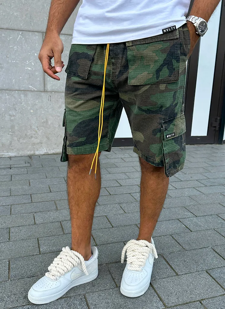 Vintage 4 Pocket Cargo Shorts - Camo