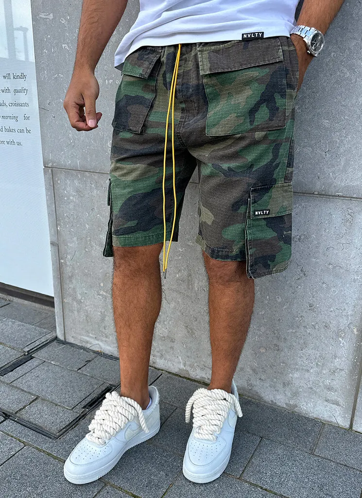 Vintage 4 Pocket Cargo Shorts - Camo