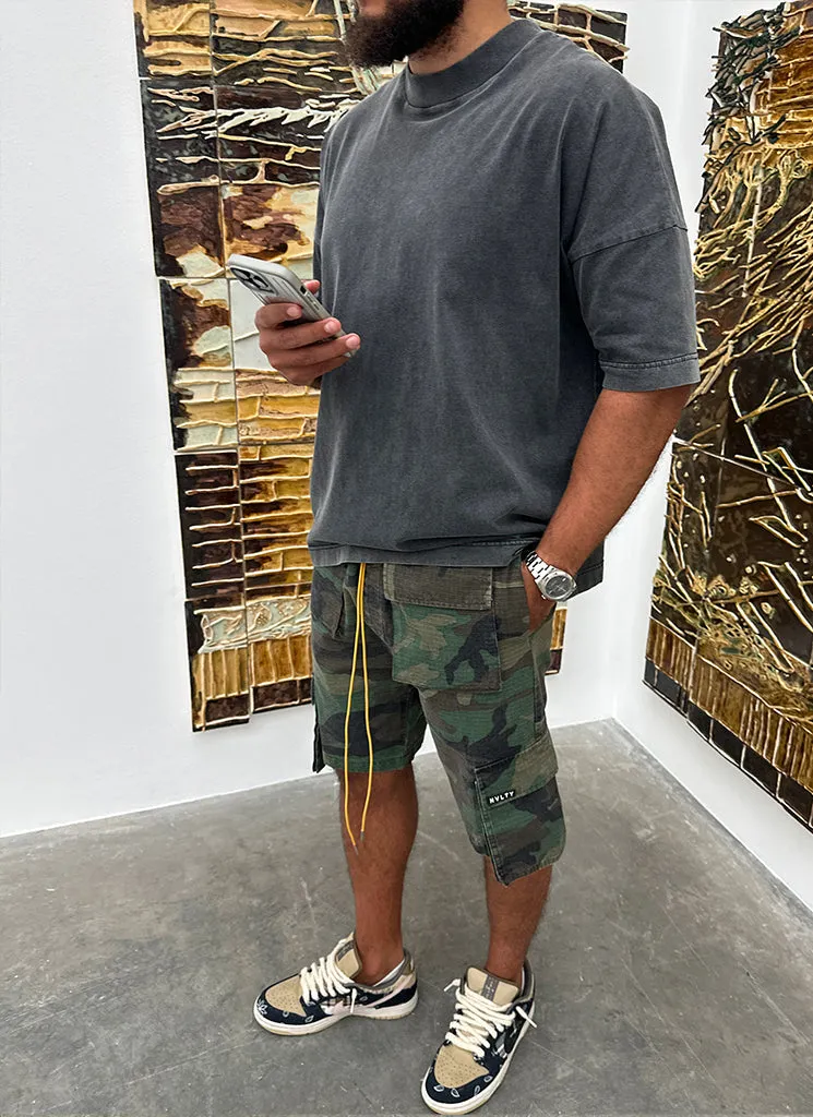Vintage 4 Pocket Cargo Shorts - Camo