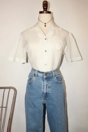 Vintage 90s Edwardian Top (S)