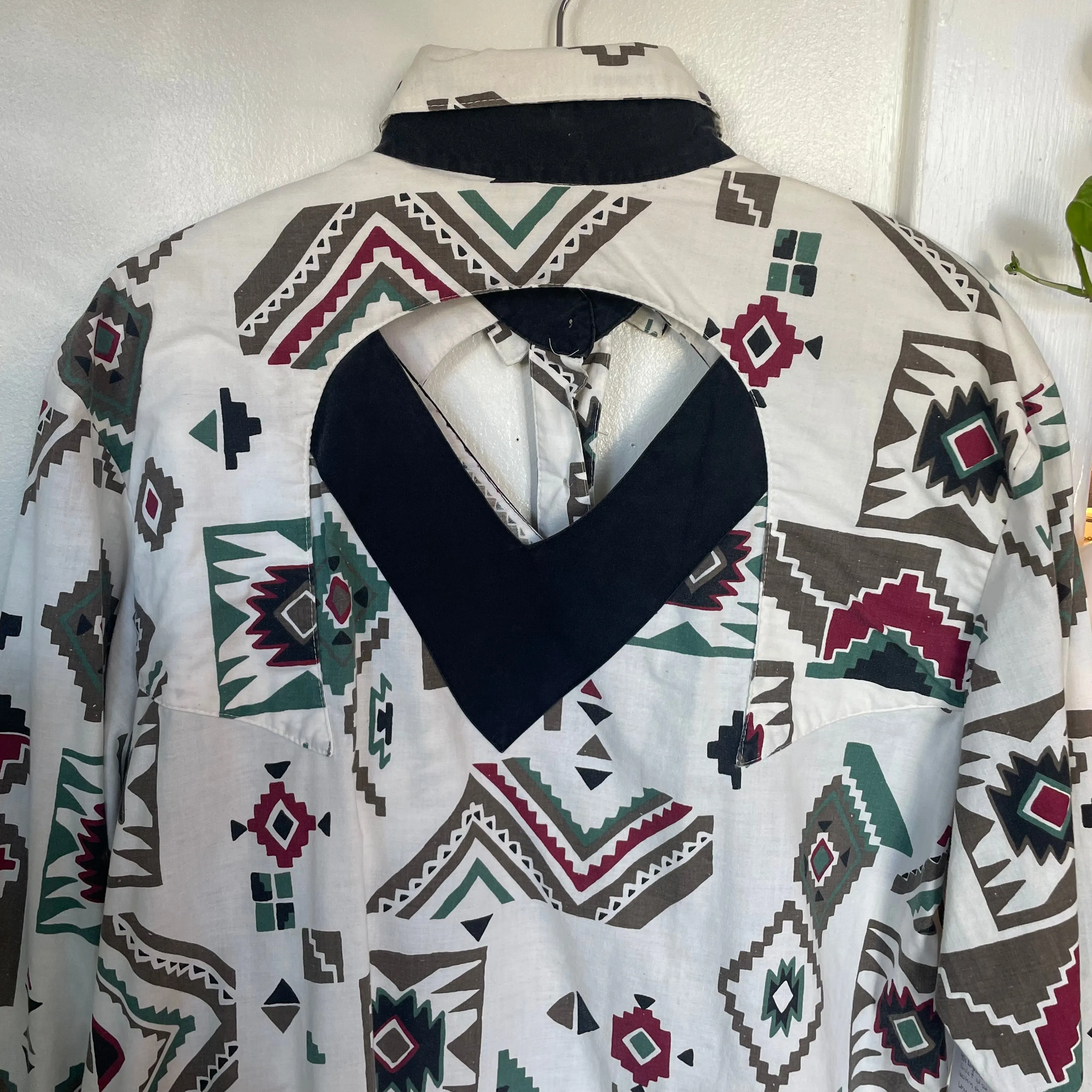 Vintage 90s Rough Rider by Circle T western Blouse  //  (HT2429)