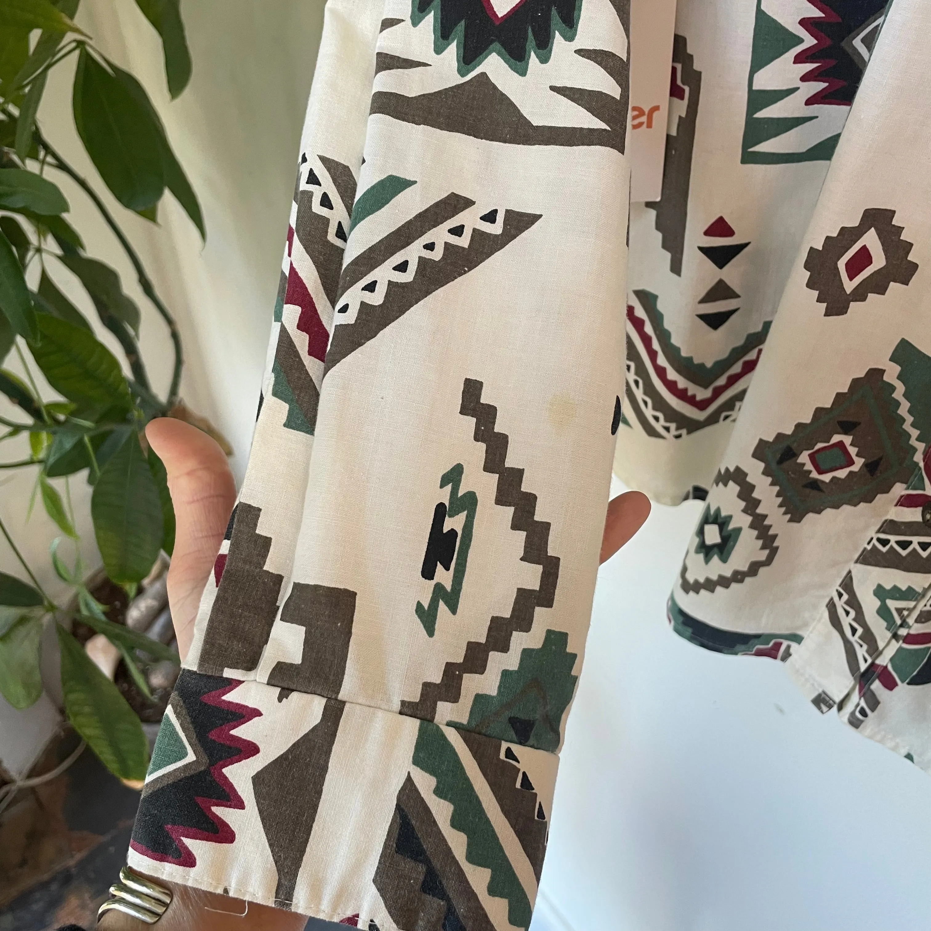Vintage 90s Rough Rider by Circle T western Blouse  //  (HT2429)