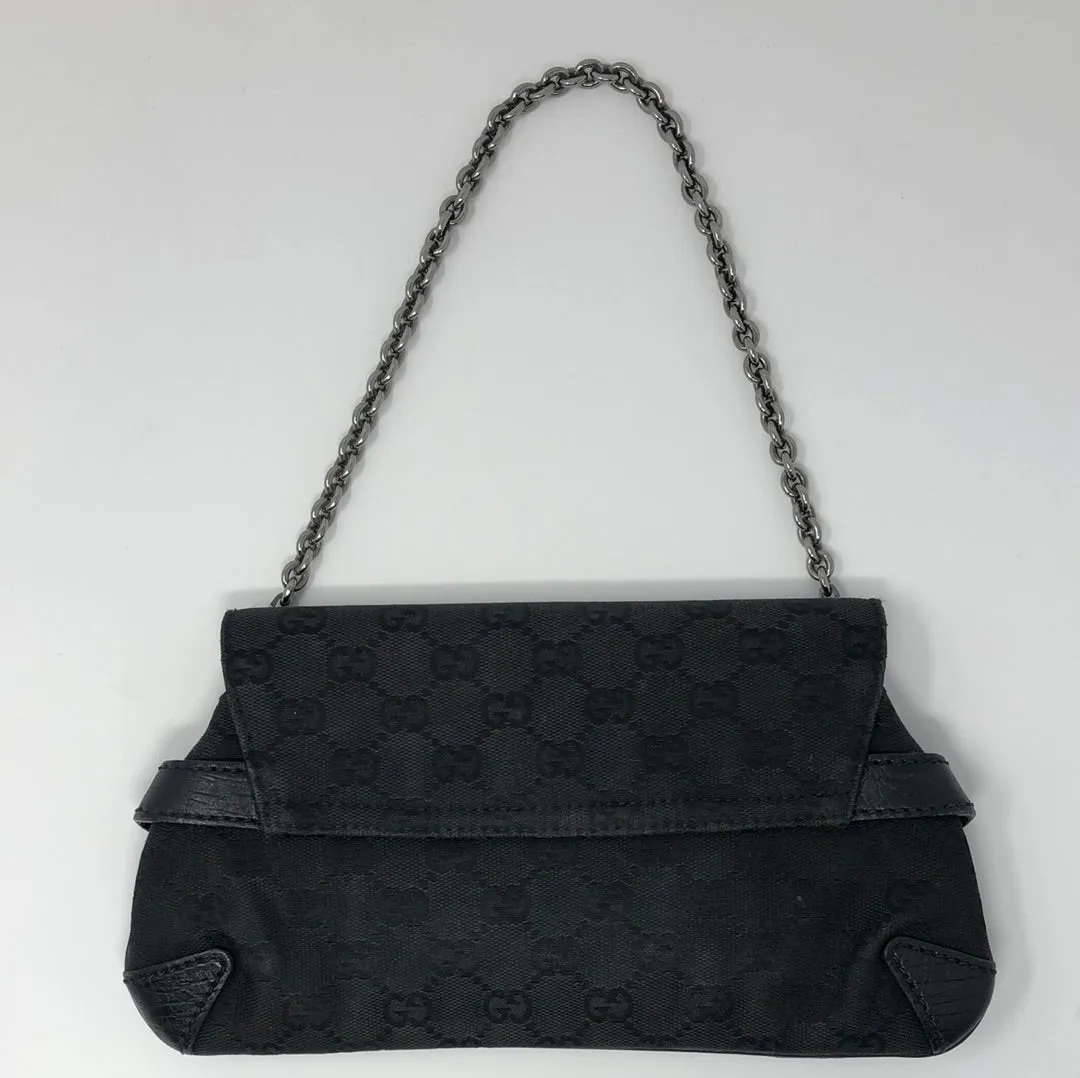 VINTAGE: Gucci Black Single Flap Mini Shoulder Bag