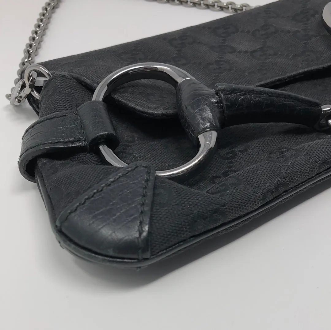 VINTAGE: Gucci Black Single Flap Mini Shoulder Bag