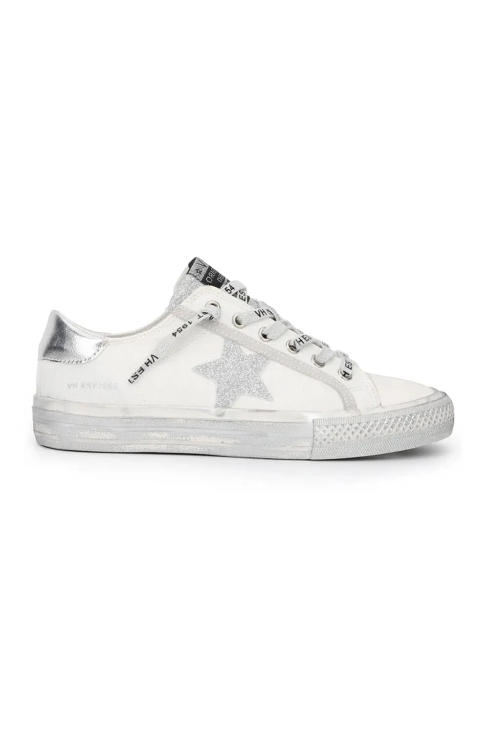 Vintage Havana Alive Star Sneakers for Women in White/Silver | 1921
