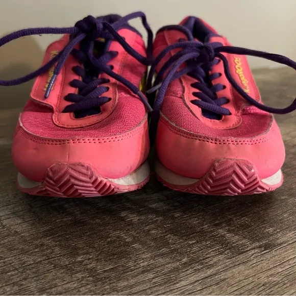 Vintage KangaROOS Pink Sneakers Big Kids Size 5 Hidden zipper pocket